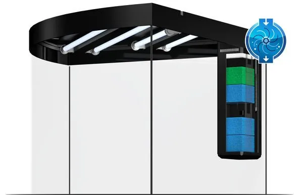 Juwel Trigon 350 Hvidt Akvarium